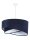 Suspension Abat-jour Bleu Blanc Tissu rond Ø50cm