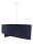 Suspension Abat-jour Bleu Blanc Tissu rond Ø50cm