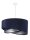Suspension ronde blanc bleu foncé argent Ø50cm