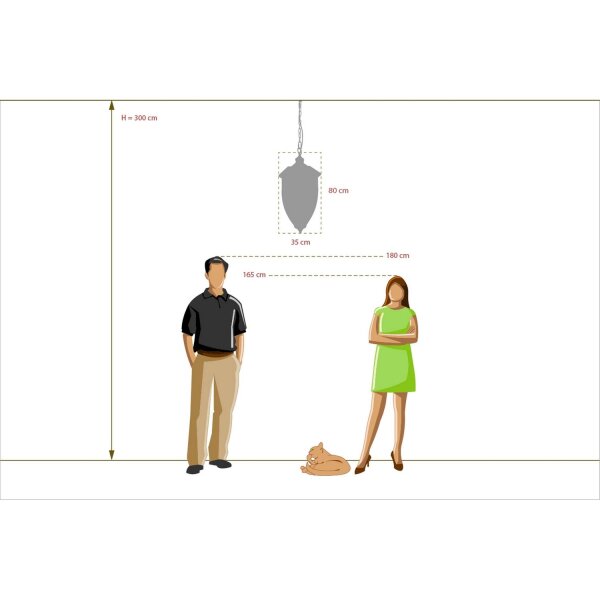 Noble lampe dextérieur en laiton noir SAMSA
