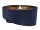 Lampe à suspendre bleu foncé or Ø50cm tissu rond