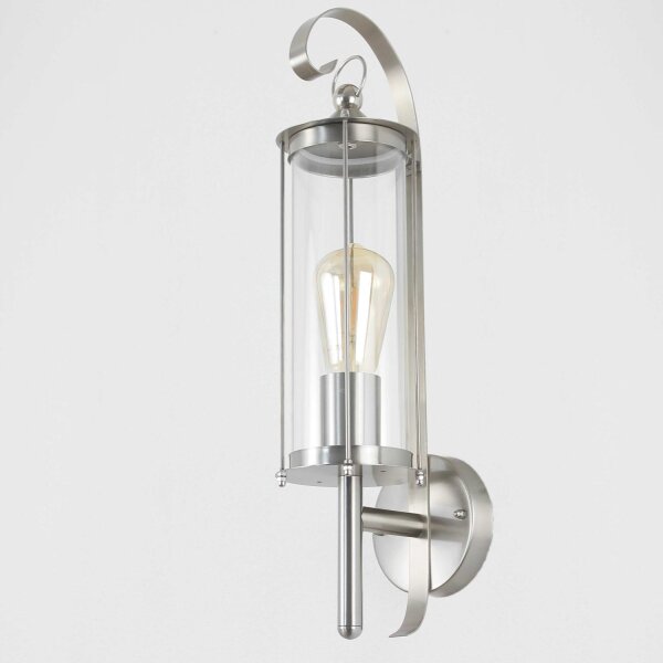 Lanterne en acier inoxydable pour le mur Lampe dextérieur