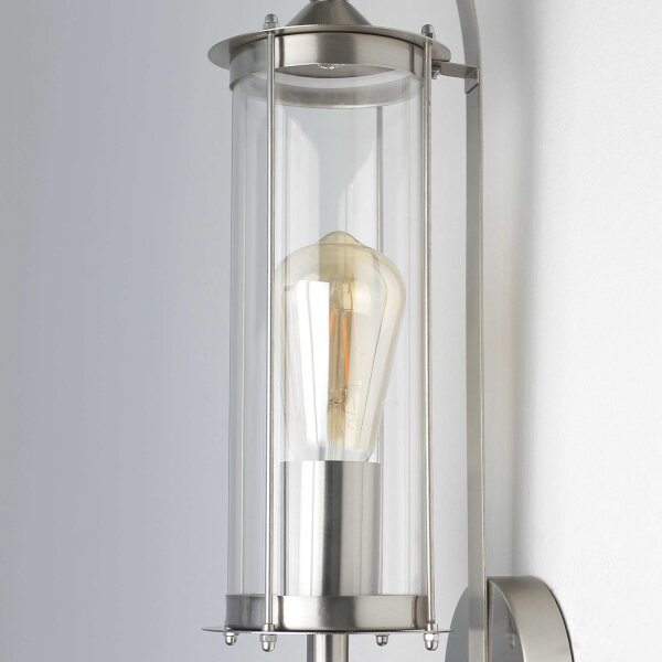 Lanterne en acier inoxydable pour le mur Lampe dextérieur