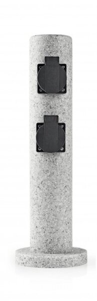 Distributeur de prises extérieur aspect pierre IP44 résistant aux intempéries