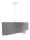 Lampe à suspendre MARLON Gris Beige Argent rond