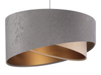Suspension Gris Beige Or Ø50cm Tissu Table...