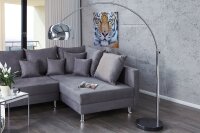 Elégante lampe sur pied Retro 170cm chromée...