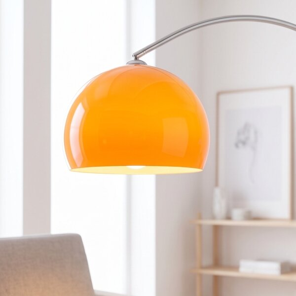 Lampadaire Ø40cm rétro élégant courbé