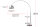 Elégante lampe sur pied Retro 170cm courbée