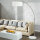 Lampadaire 200cm rétro lampe de salon design Ø48cm
