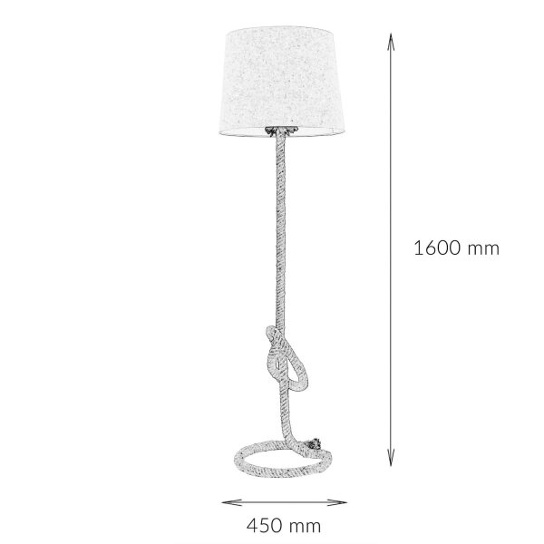 Lampadaire 160cm Moderne design maritime artistique