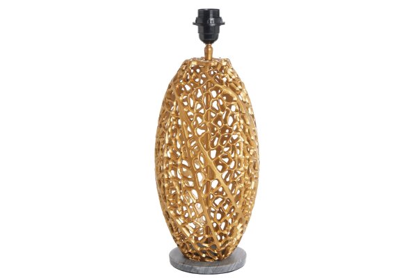 Gestell für Tischleuchte E27 Metall 46 cm hoch in Gold