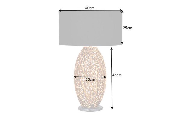 Gestell für Tischleuchte E27 Metall 46 cm hoch in Gold