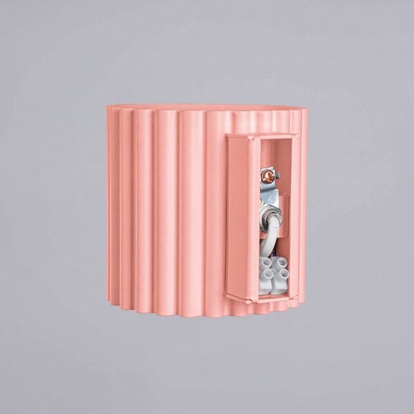 Wandlampe Up Down Aluminium Rosa G9 B:10 cm modern