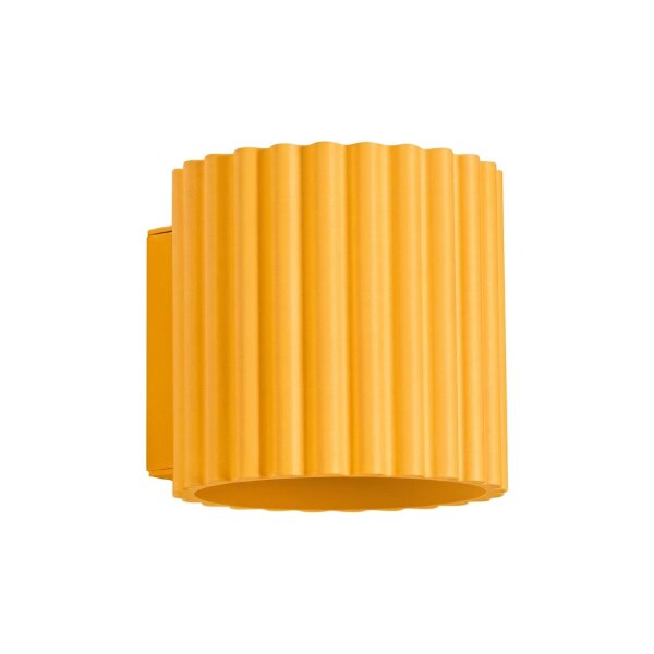 Wandlampe Up Down Aluminium Gelb G9 B:10 cm blendarm