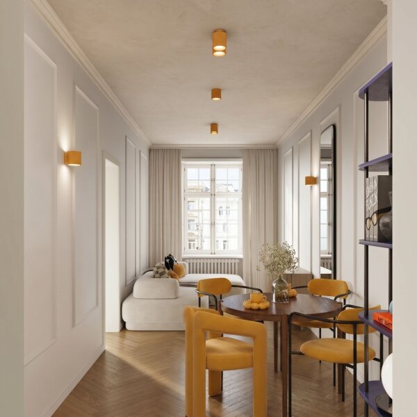 Wandlampe Up Down Aluminium Gelb G9 B:10 cm blendarm
