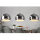 Lampe à suspendre Boule Chrome Salle à manger Lampe 3 feux