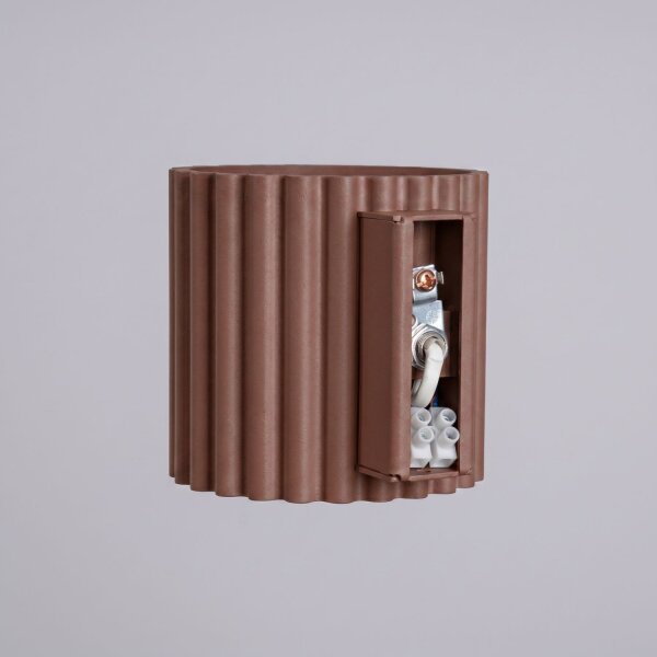 Wandlampe Up Down Aluminium Braun G9 B:10 cm blendarm
