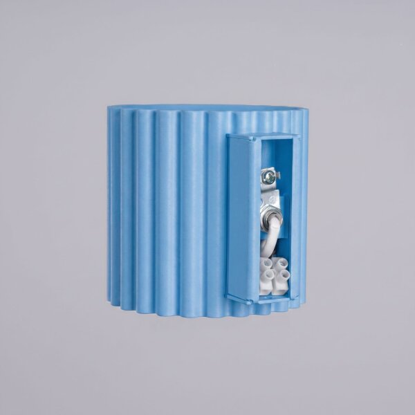 Wandleuchte Up Down Aluminium Hellblau G9 B:10 cm