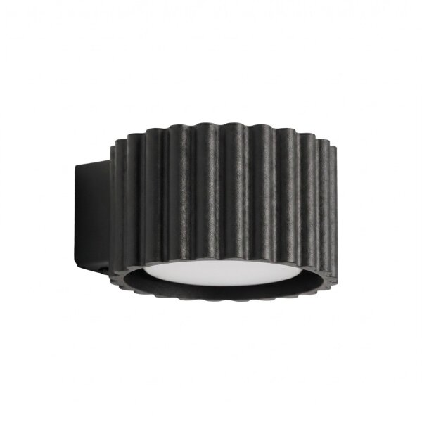 Wandlampe Aluminium Schwarz GX53 B:10 cm blendarm