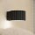 Wandlampe Aluminium Schwarz GX53 B:10 cm blendarm