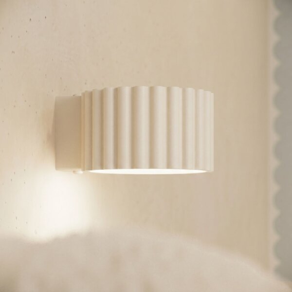 Wandleuchte Aluminium Beige GX53 B:10 cm blendarm