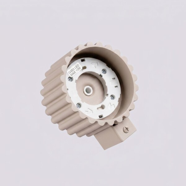 Wandleuchte Aluminium Taupe GX53 B:10 cm modern