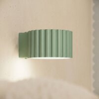 Wandlampe Aluminium Salbei GX53 B:10 cm blendarm
