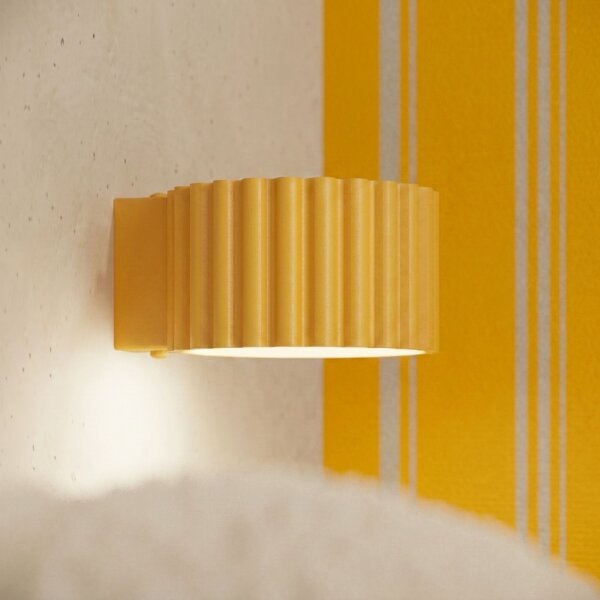 Wandlampe Aluminium Gelb GX53 B:10 cm blendarm