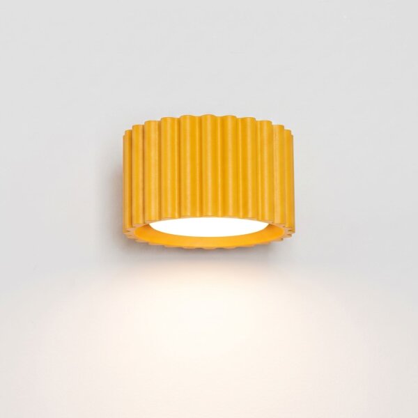 Wandlampe Aluminium Gelb GX53 B:10 cm blendarm