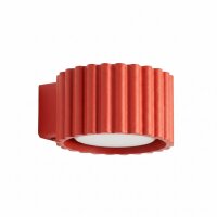 Wandleuchte Aluminium Rot GX53 B:10 cm blendarm