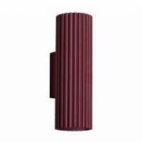 Wandlampe Up Down Aluminium Burgund GU10 H:20 cm