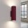 Wandlampe Up Down Aluminium Burgund GU10 H:20 cm
