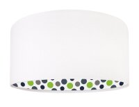 Blanc à pois suspension tissu chambre denfant