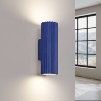 Wandlampe Up Down Aluminium Ultramarin GU10 H:20 cm