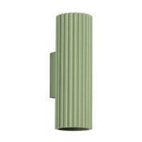 Wandleuchte Up Down Aluminium Salbei GU10 H:20 cm
