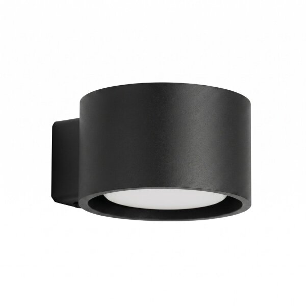 Wandleuchte Aluminium Schwarz GX53 B:10 cm blendarm