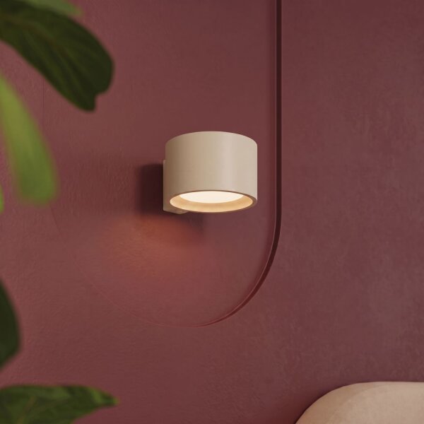 Wandlampe Aluminium Beige GX53 B:10 cm blendarm