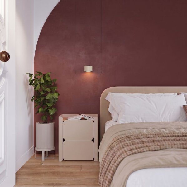 Wandlampe Aluminium Beige GX53 B:10 cm blendarm