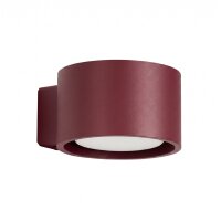 Wandleuchte Aluminium Burgund GX53 B:10 cm blendarm