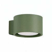 Wandleuchte Aluminium Olivgrün GX53 B:10 cm blendarm