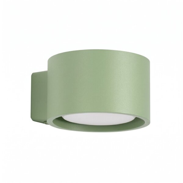 Wandleuchte Aluminium Salbei GX53 B:10 cm blendarm