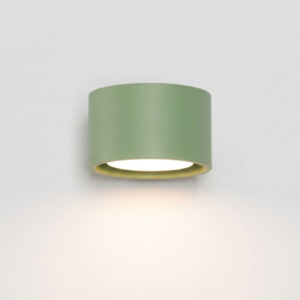 Wandleuchte Aluminium Salbei GX53 B:10 cm blendarm