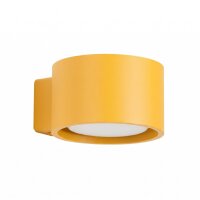 Wandleuchte Aluminium Gelb GX53 T:12 cm modern