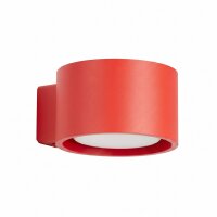 Wandleuchte Aluminium Rot GX53 T:12 cm modern