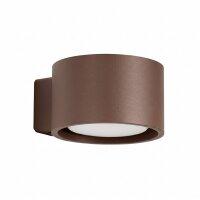 Wandlampe Aluminium Braun GX53 T:12 cm modern