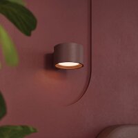 Wandlampe Aluminium Braun GX53 T:12 cm modern