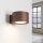 Wandlampe Aluminium Braun GX53 T:12 cm modern