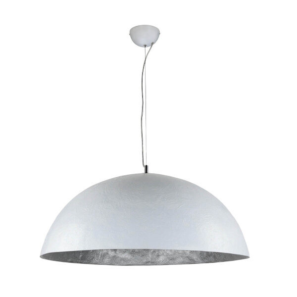 grande lampe à suspendre Ø70cm rond Design moderne argenté