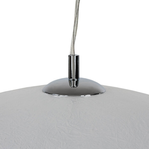grande lampe à suspendre Ø70cm rond Design moderne argenté